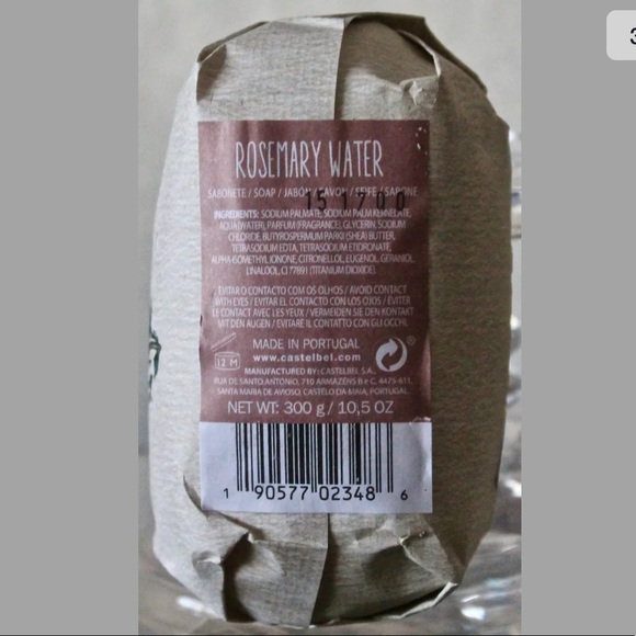 ROSEMARY WATER SOAP CASTELBEL PORTO FRAGRANCED BAR NEW - Picture 4 of 4